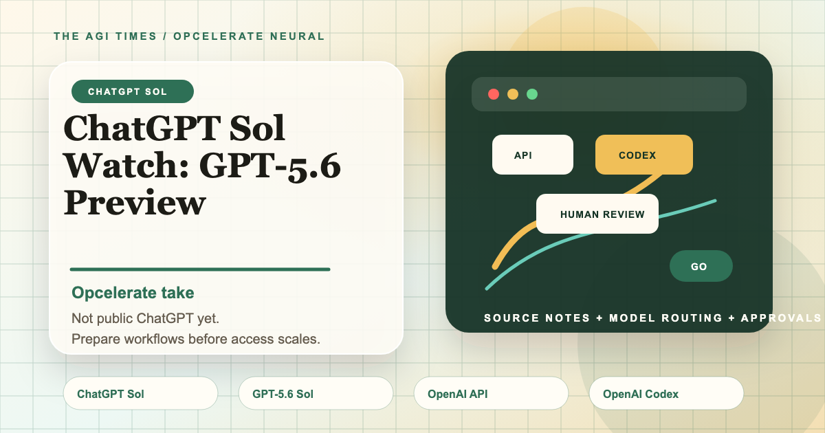 ChatGPT Sol and GPT-5.6 preview editorial image