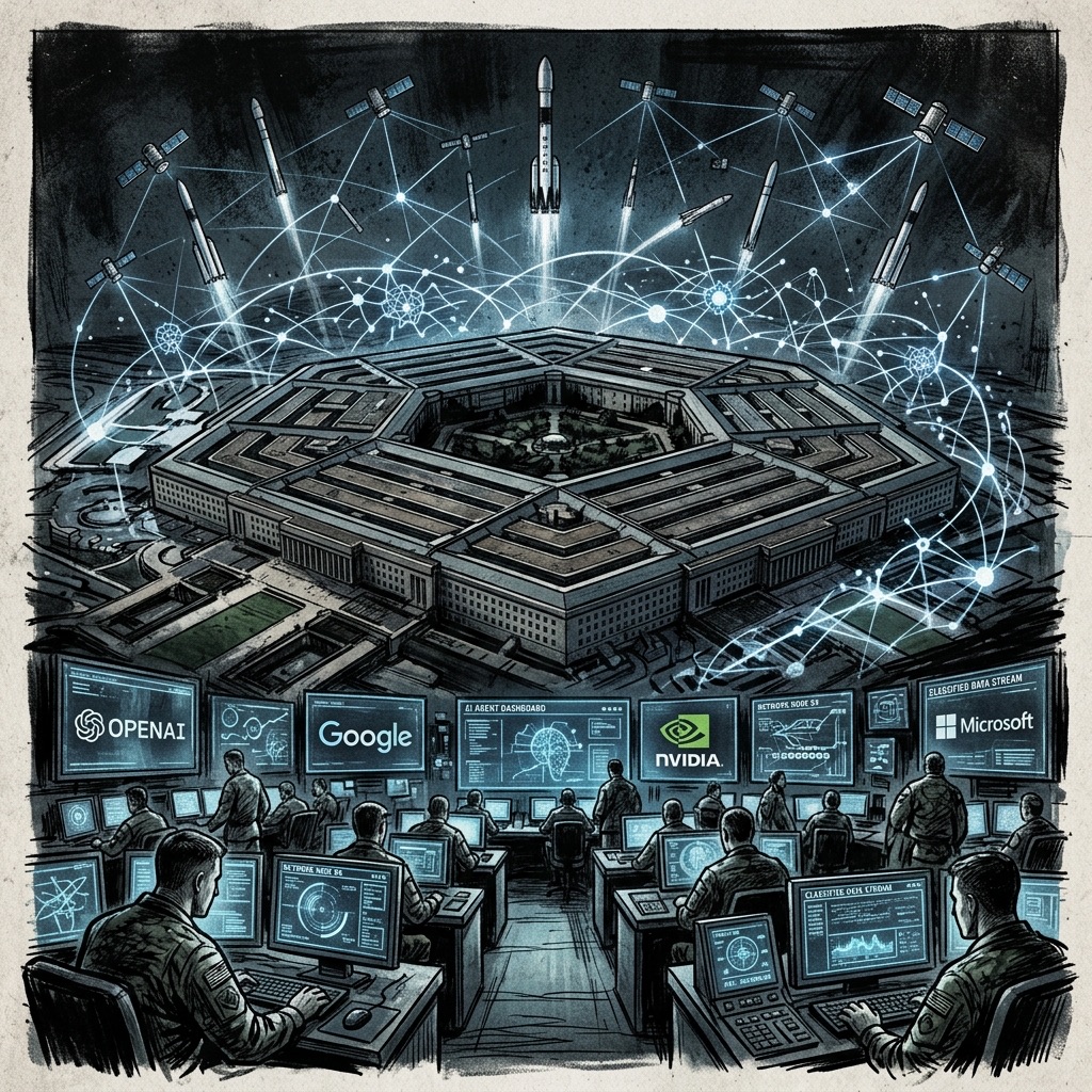 Pentagon AI defense OpenAI Google NVIDIA SpaceX classified networks
