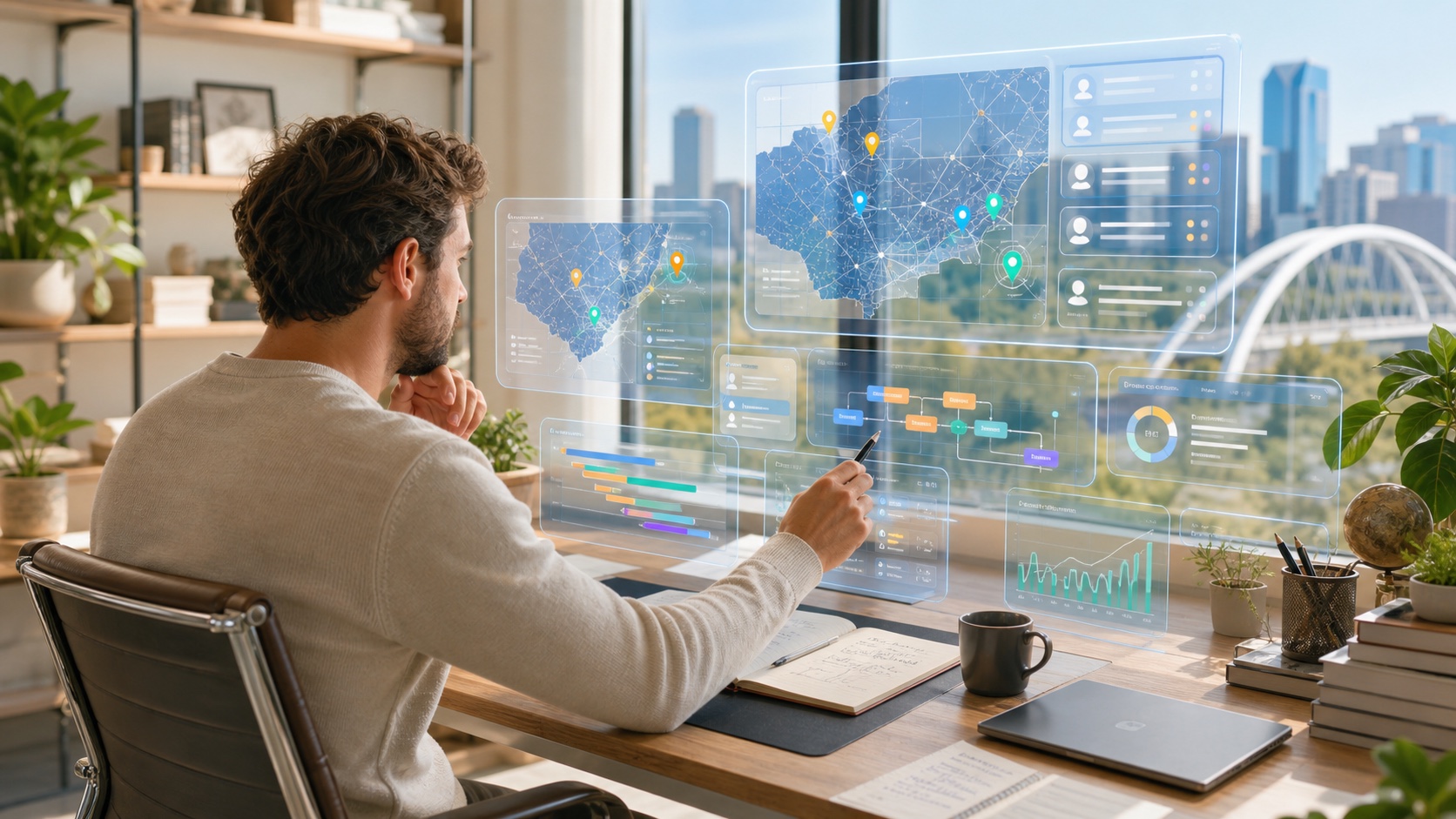 Edmonton AI agency planning workflow dashboards with a local operator