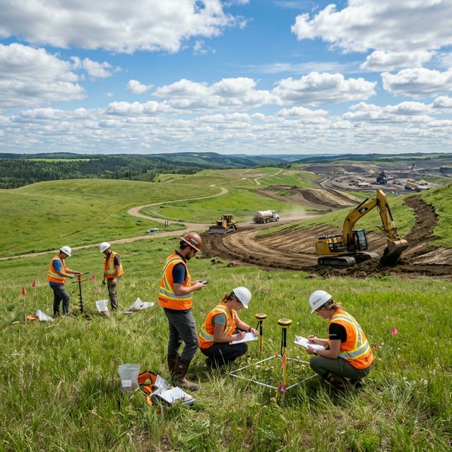 Team in the field