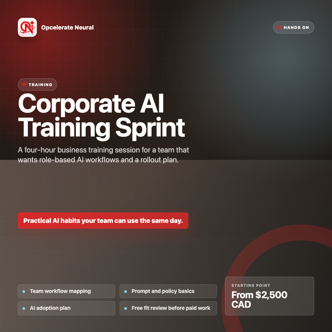 Corporate AI Training Sprint
