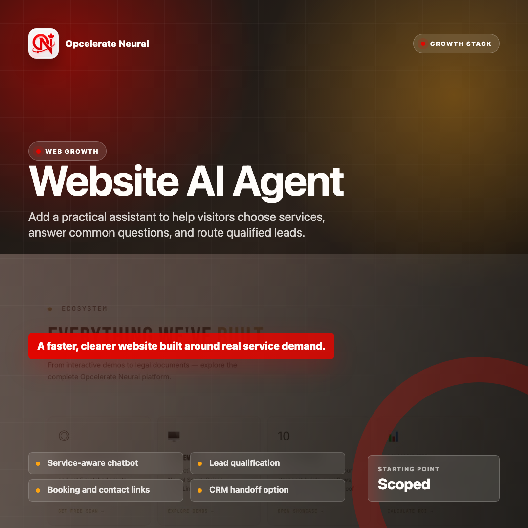 Website AI Agent service card